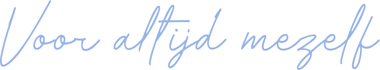 logo horizontaal Voor altijd mezelf blauw